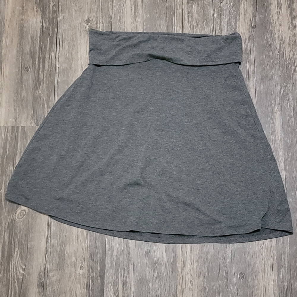 Old navy grey stretch skirt size L